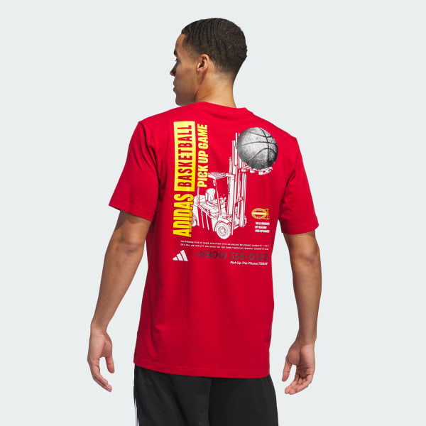 Red Pick-up Game Graphic Tee