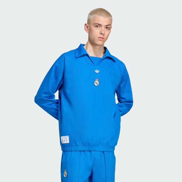 Blau Real Madrid Terrace Icons Drill Top