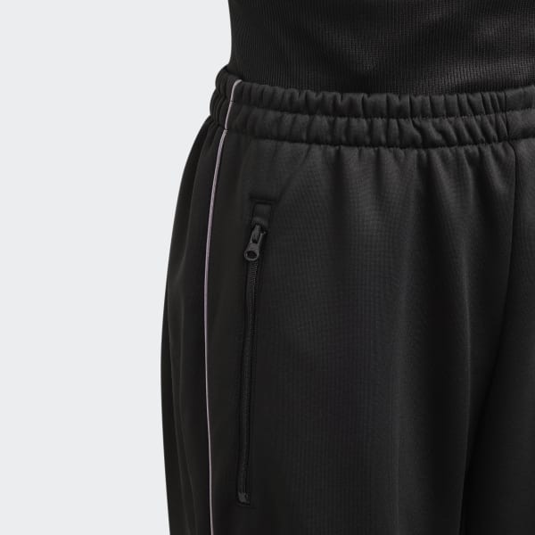 cerná Kalhoty Winter Glam Fleece Loose