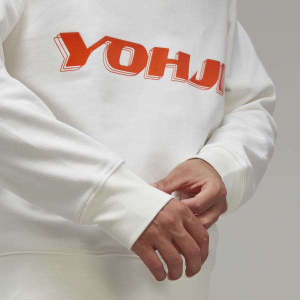 Hvid Y-3 Graphic hættetrøje EAW46