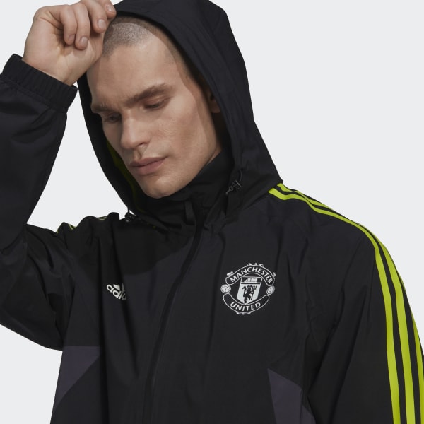 Schwarz Manchester United Condivo 22 Rain Jacket HY260
