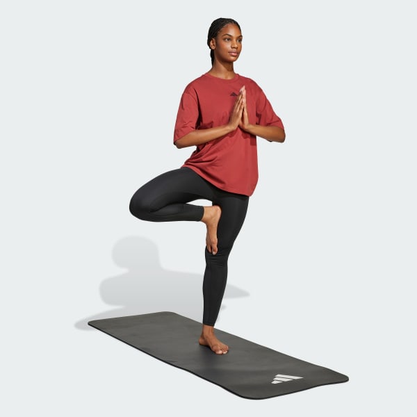 Red Training Yoga Stretch Body Mind Graphic Tee