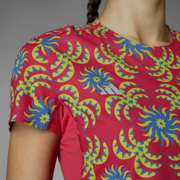 Rojo Playera Adizero x FARM