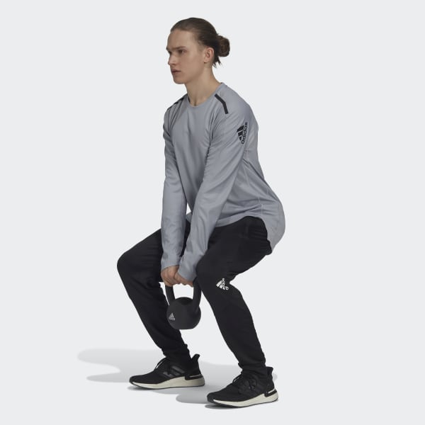 sedá Tričko Workout PU-Coated Long Sleeve SX357