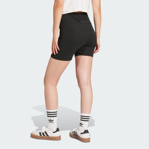 zwart Essentials Ribbed Short