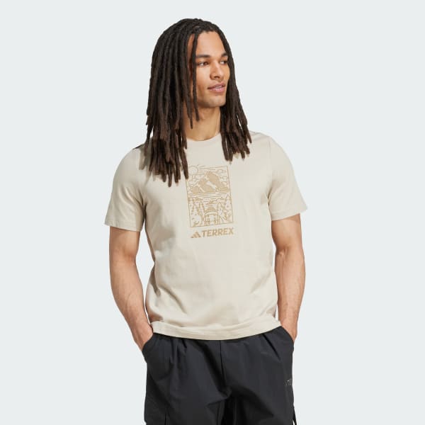 Beige T-shirt graphique Terrex