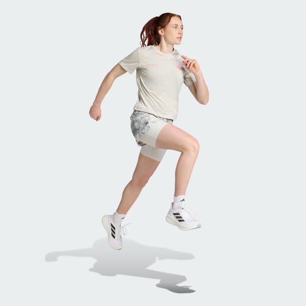Grey Own The Run Melange Tee