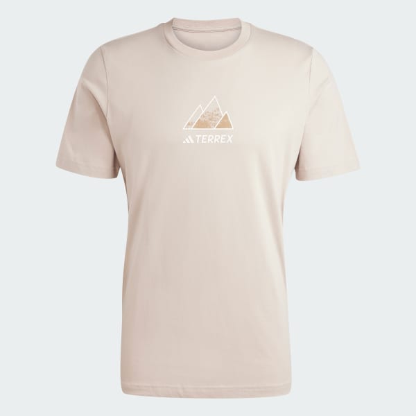 Beige camiseta Graphic Terrex Outdoor Athlete