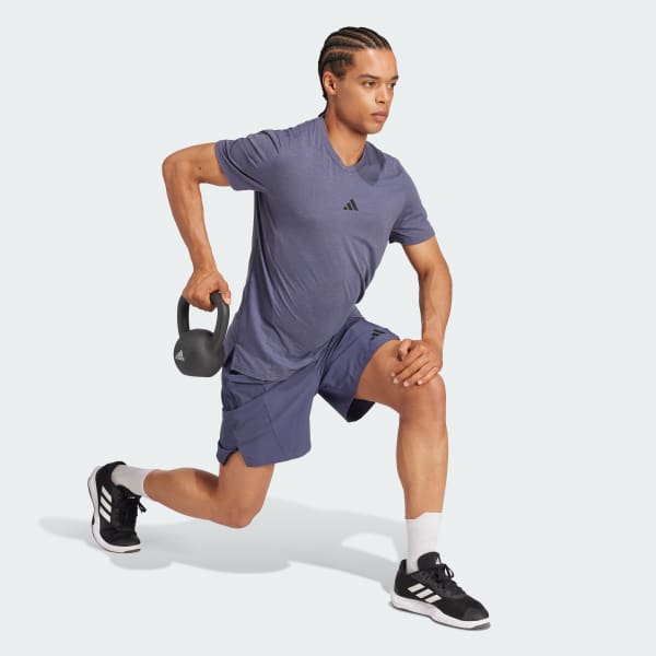 สีน้ำเงิน เสื้อยืดออกกำลังกาย Designed for Training