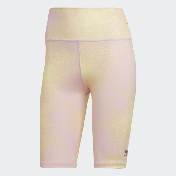 Roxo Bermuda Ciclismo Estampa Corrida
