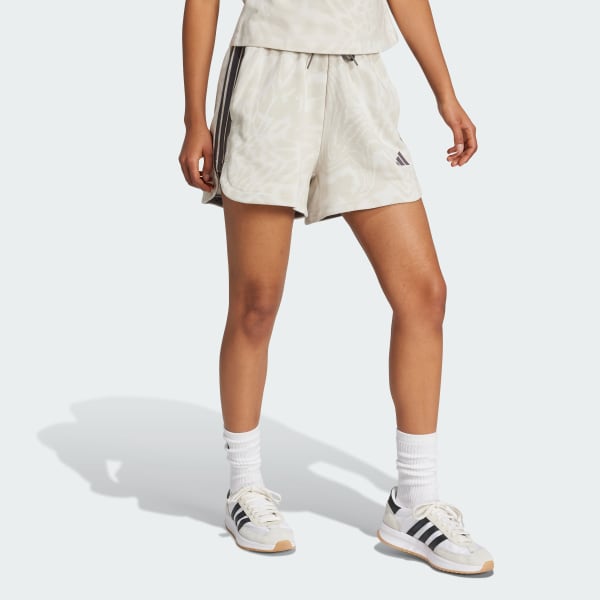 Multicolor Shorts Estampado Essentials Tres Franjas