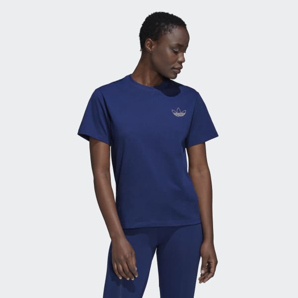 adidas blue t shirt women's