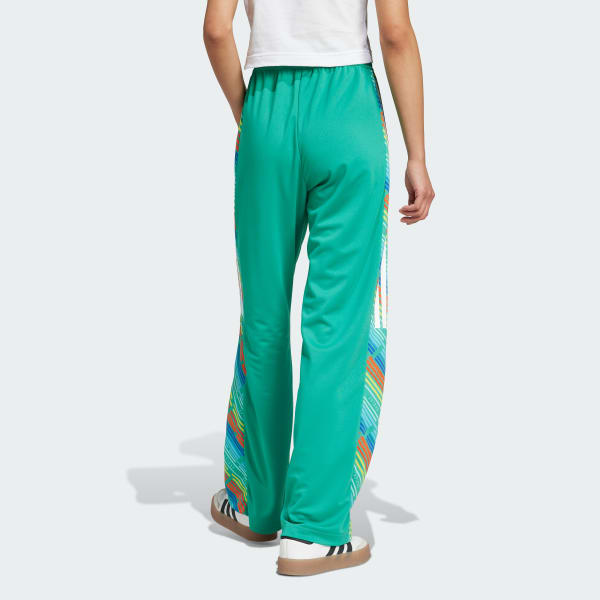 Green Emerging Harmony Wide Track Pants