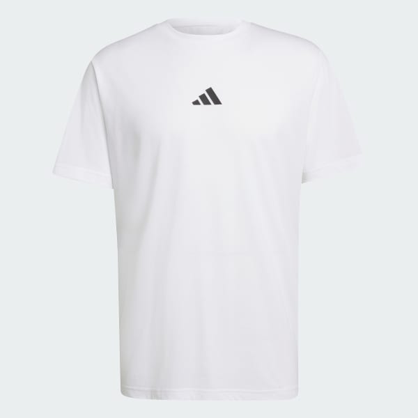 White CLIMACOOL TECH TRAINING GRAPHIC T-SHIRT