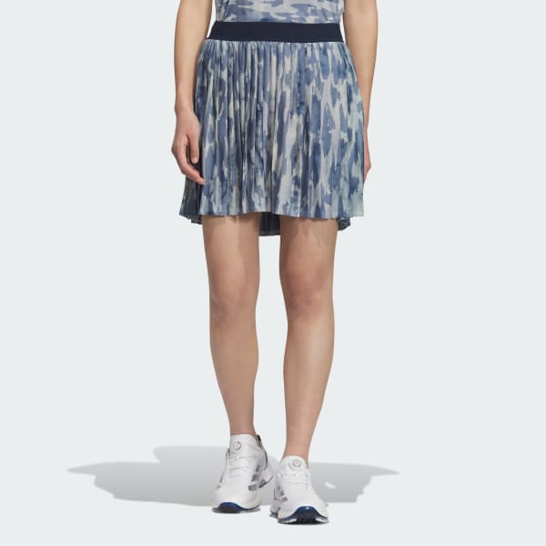 Blue Allover Print Skirt