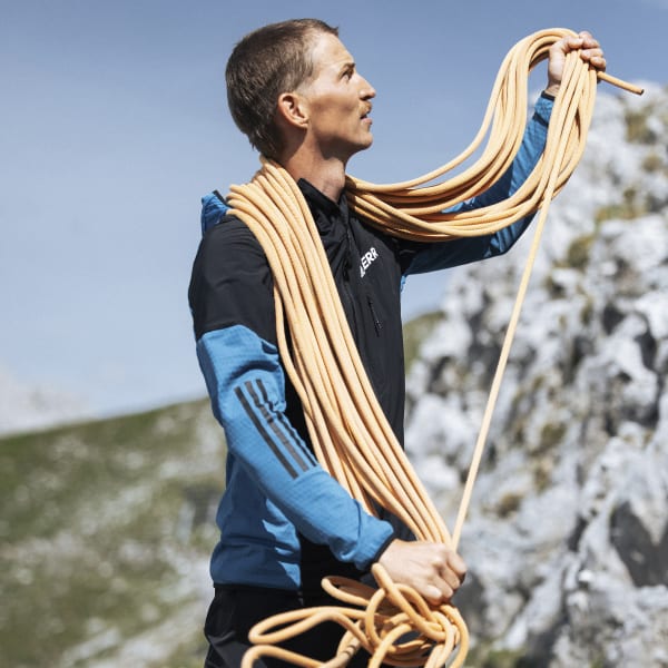 Blue Techrock Flooce Wind Hooded Jacket