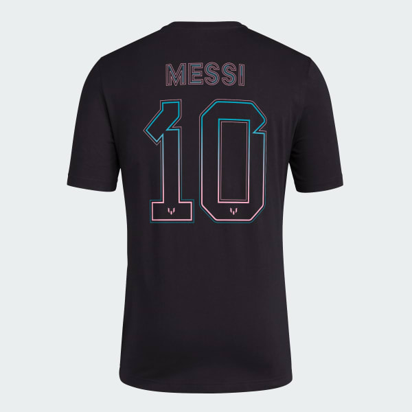 adidas Remera Messi Miami Negra Negro adidas Argentina