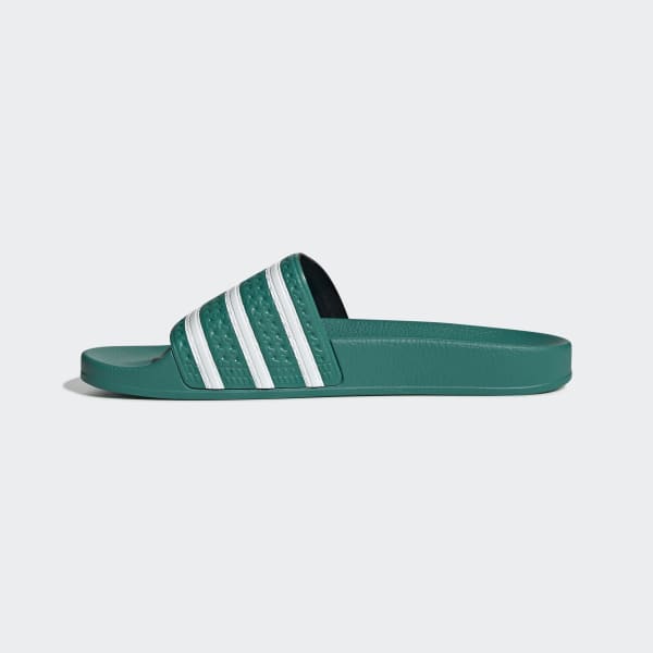 adidas cloudfoam adilette slides green