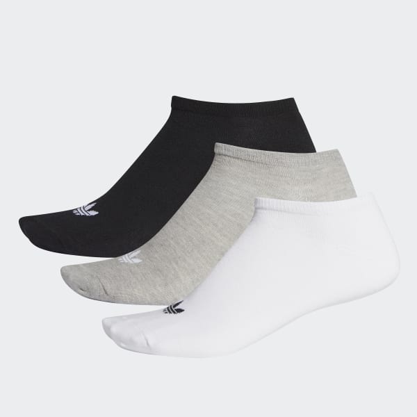 Blanco Medias Trifolio Liner - 3 Pares (UNISEX)