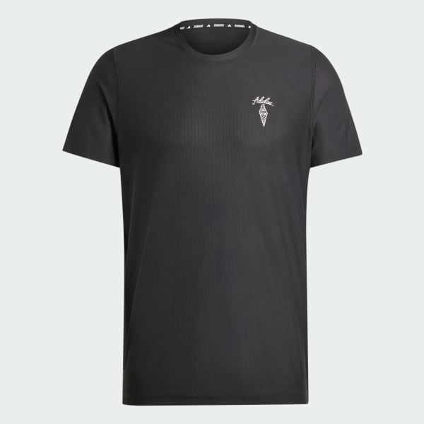 Black Running Ice Cream Graphic Tee