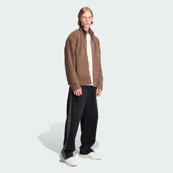 hnědá Bunda Premium Essentials Polar Fleece Full-Zip