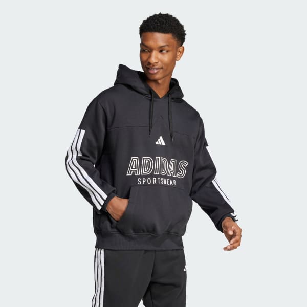 adidas House of Tiro Fleece Hoodie - Black | adidas Australia