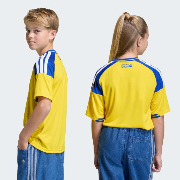 Geel Zweden 26 Thuisshirt Kids