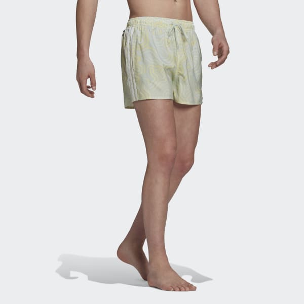 Green Very Short Length Colour Maze CLX Swim Shorts BW550