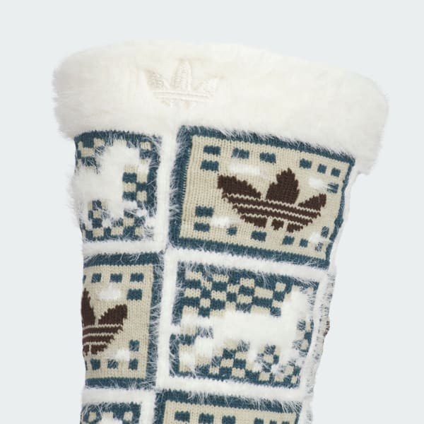 สีขาว ถุงเท้าย่น NEW YEAR