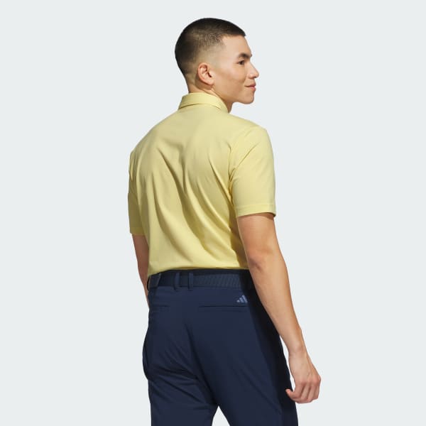 adidas Ultimate365 Twistknit Tour Polo Shirt - Yellow | Free