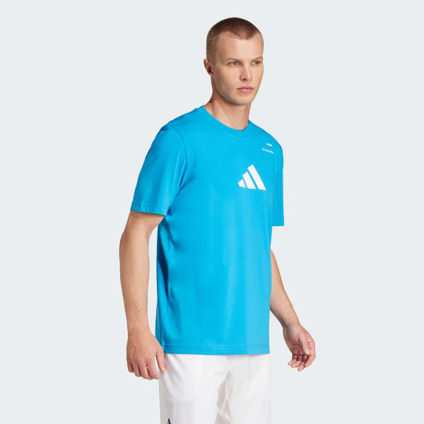 Azul Polera Padel Category AEROREADY Estampada