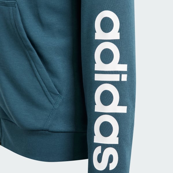 Turchese Felpa con cappuccio Essentials Linear Logo Full-Zip