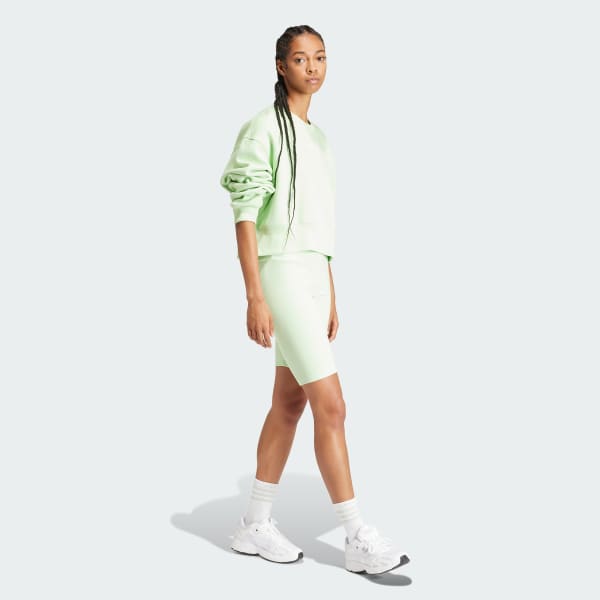 adidas Women's Lifestyle Adicolor Essentials Crew Sweatshirt - Green ...