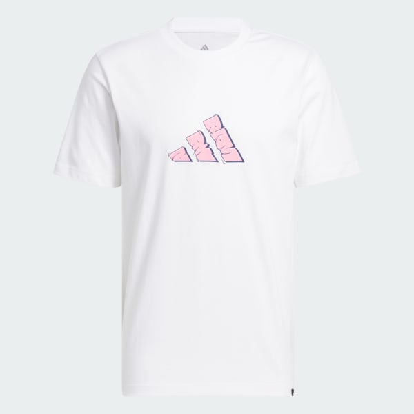 Branco Camiseta estampada Nostalgia dos anos 90