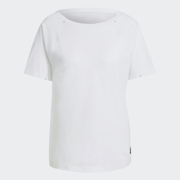 Branco T-shirt Larga Primeblue adidas Sportswear