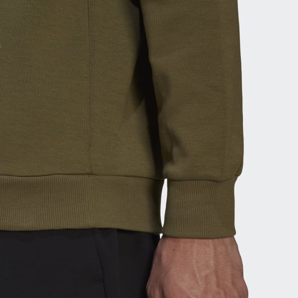 Verde Polera con Capucha Terrex Logo Estampada VS787