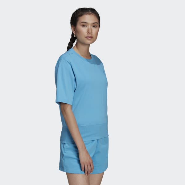modrá Tričko Adicolor Oversize RM025
