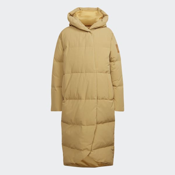 Beige Big Baffle Down Coat