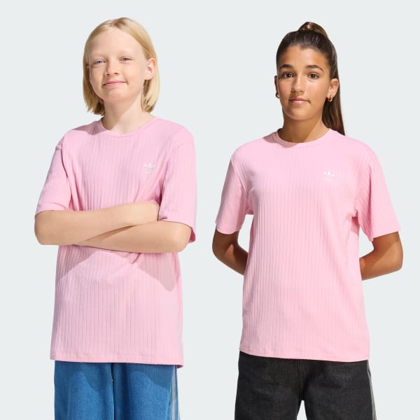Rosa Camiseta Canelada Wide Infantil