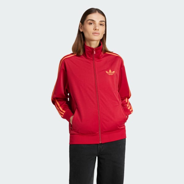 Burgundy Adicolor Classic Firebird Loose Track Top
