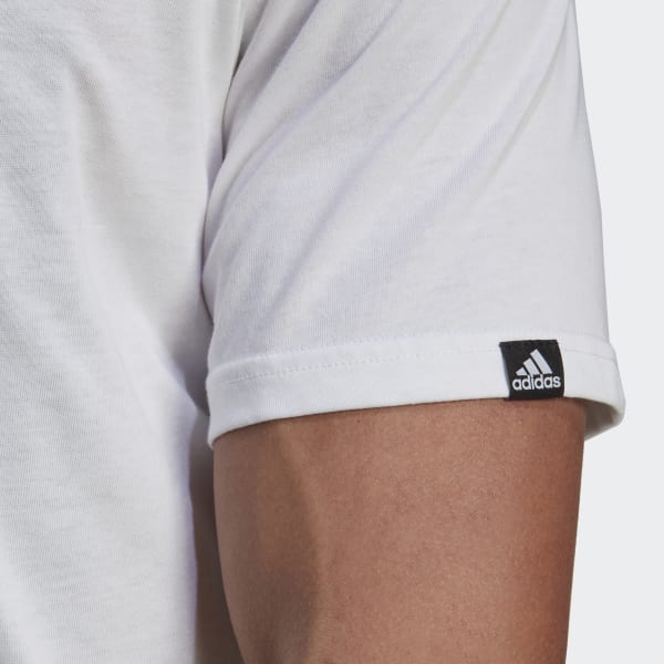 Bianco T-shirt da ciclismo Graphic QF197