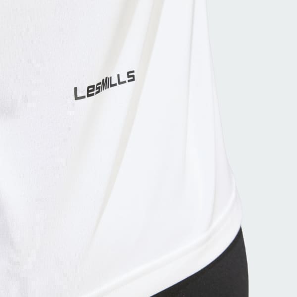 adidas アディダス レディース パフォーマンス Les Mills グラフィック 半袖Tシャツ JJ1430 アディダス Les Mills グラフィック 半袖Tシャツ - ホワイト