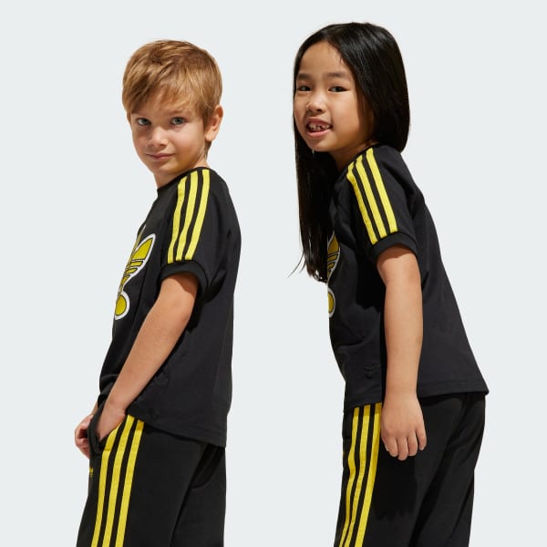Black adidas Originals x Smiley World Tee Kids