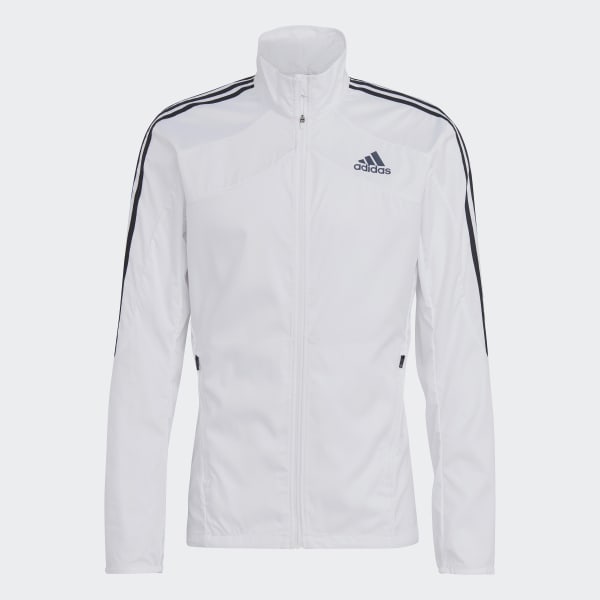 Buzo adidas azul best sale con rayas blancas