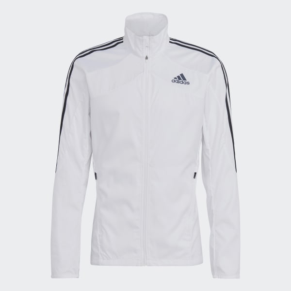 White Marathon 3-Stripes Jacket