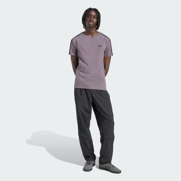 Gris T-shirt moulant Trèfle adidas Originals Adicolor