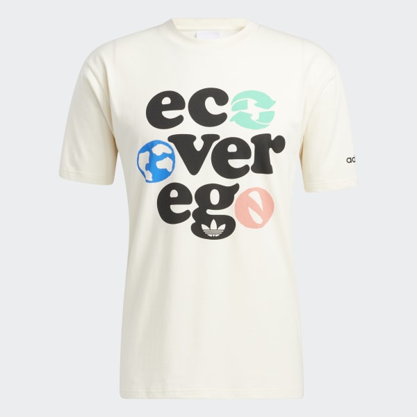 Hvit Eco Over Ego T-skjorte ZB015