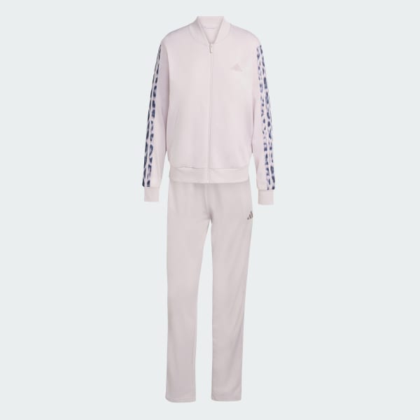 Lilla 3-STRIPES LEOPARD PRINT TRÆNINGSDRAGT