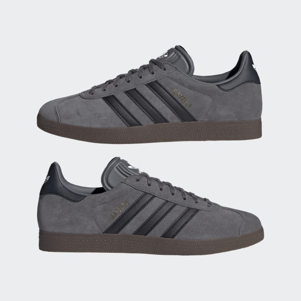 Zapatilla Gazelle Grey Four/Core Black/Gum5