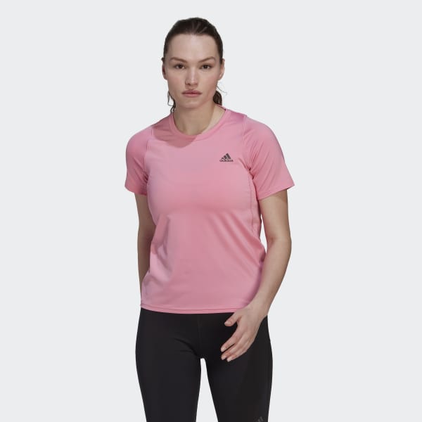 Pink Run Fast Made With Parley Ocean Plastic Running T-shirt V2086